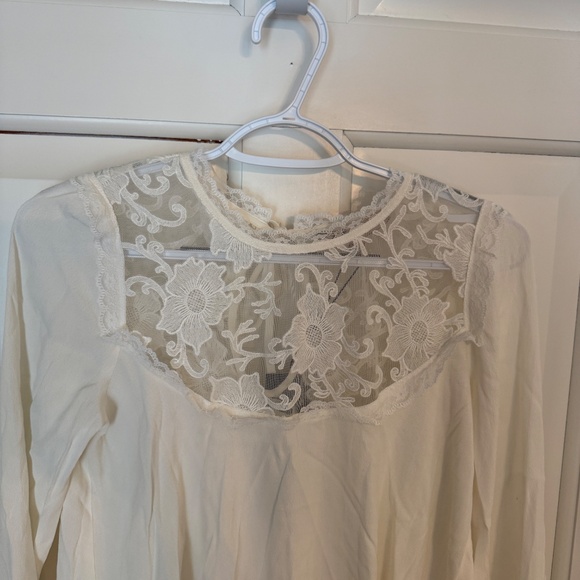 New! For Love and Lemons Ellery lace Blouse White NWT 45756 - Picture 7 of 15